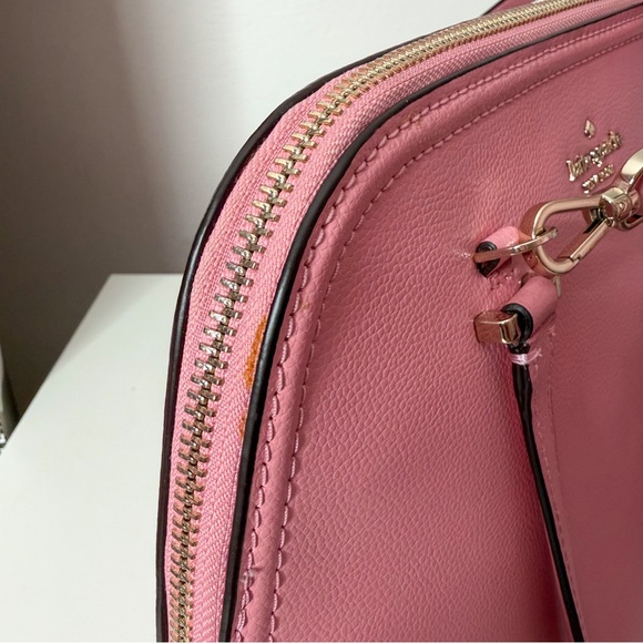 Kate Spade Pink Leather Dome Satchel. - Picture 8 of 10